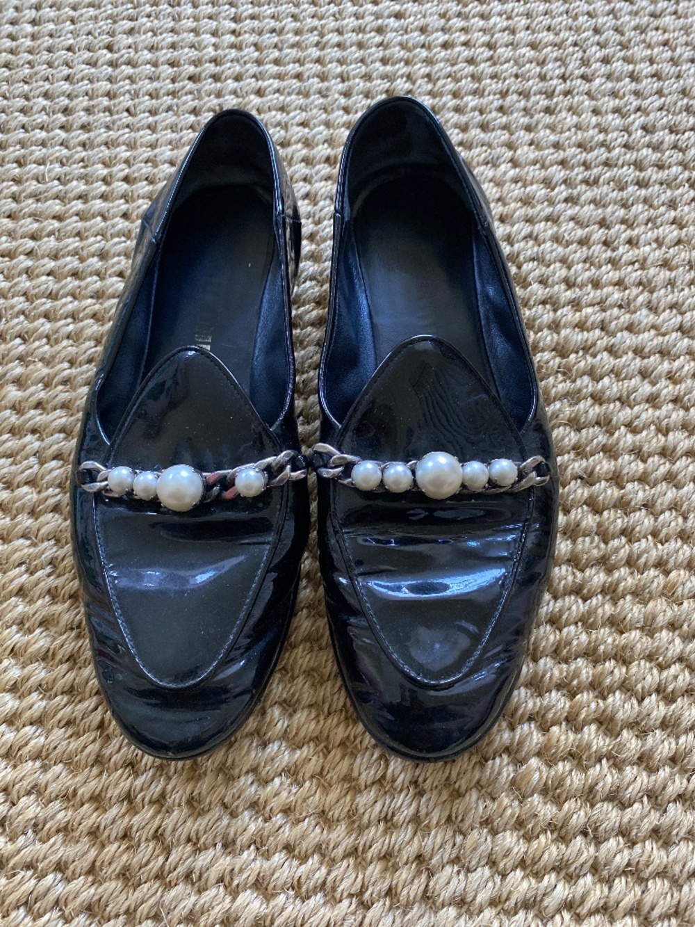 Miu Miu patent leather loafers 36